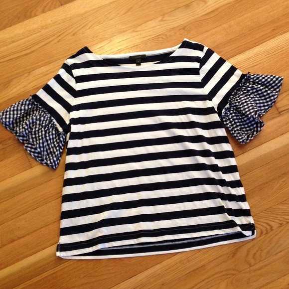 J. Crew Tops - J Crew Ruffle Blouse